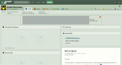 Desktop Screenshot of goldensanctuary.deviantart.com