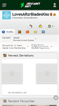 Mobile Screenshot of lovesarzrbladeskiss.deviantart.com