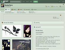 Tablet Screenshot of panda-paws.deviantart.com