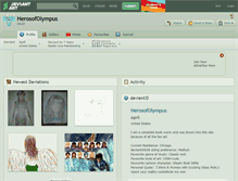 Tablet Screenshot of herosofolympus.deviantart.com
