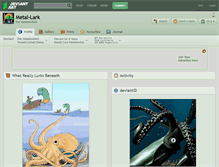 Tablet Screenshot of metal-lark.deviantart.com