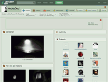 Tablet Screenshot of notmygod.deviantart.com