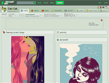 Tablet Screenshot of coo1cat.deviantart.com
