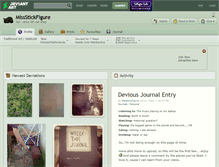 Tablet Screenshot of missstickfigure.deviantart.com