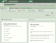 Tablet Screenshot of elephantselephants.deviantart.com