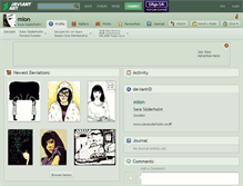 Tablet Screenshot of mion.deviantart.com