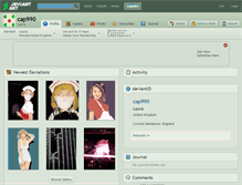 Tablet Screenshot of cap990.deviantart.com
