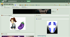 Desktop Screenshot of bellfastslightning.deviantart.com