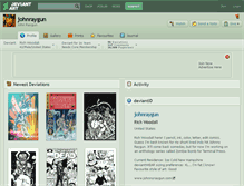 Tablet Screenshot of johnraygun.deviantart.com