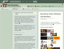 Tablet Screenshot of narutemaclub.deviantart.com