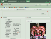 Tablet Screenshot of comics-pixels.deviantart.com
