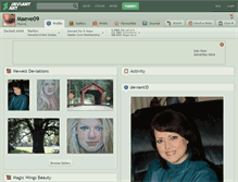 Tablet Screenshot of maeve09.deviantart.com