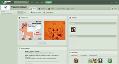 Desktop Screenshot of project-fruitbat.deviantart.com