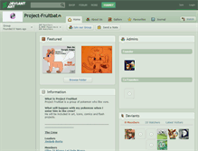 Tablet Screenshot of project-fruitbat.deviantart.com