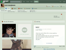Tablet Screenshot of eyewearglasses.deviantart.com