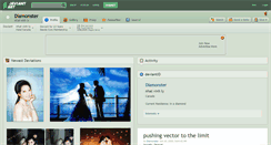 Desktop Screenshot of diamonster.deviantart.com