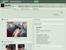 Tablet Screenshot of mandoox.deviantart.com