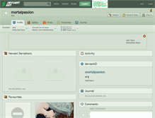 Tablet Screenshot of mortalpassion.deviantart.com