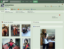 Tablet Screenshot of amberainbow.deviantart.com