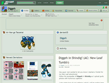 Tablet Screenshot of diggeh.deviantart.com