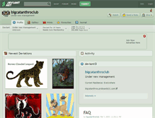 Tablet Screenshot of bigcatanthroclub.deviantart.com