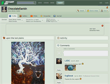 Tablet Screenshot of chocolatedanish.deviantart.com