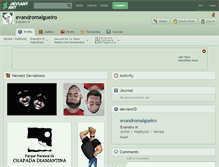 Tablet Screenshot of evandromalgueiro.deviantart.com
