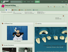 Tablet Screenshot of foreverwriting.deviantart.com