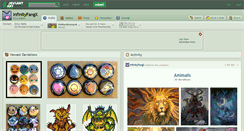 Desktop Screenshot of infinityfangx.deviantart.com
