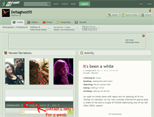 Tablet Screenshot of deltaghost55.deviantart.com