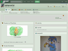 Tablet Screenshot of piplupwarrior.deviantart.com