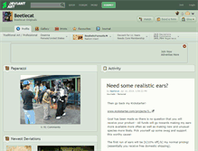 Tablet Screenshot of beetlecat.deviantart.com