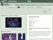 Tablet Screenshot of dicekitty.deviantart.com