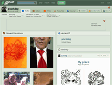 Tablet Screenshot of pluckdog.deviantart.com