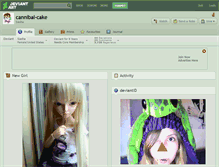 Tablet Screenshot of cannibal-cake.deviantart.com