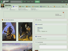 Tablet Screenshot of nikinzes.deviantart.com