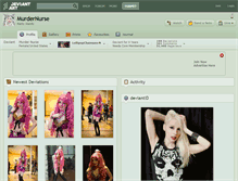 Tablet Screenshot of murdernurse.deviantart.com