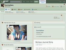 Tablet Screenshot of dominakiara.deviantart.com