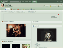 Tablet Screenshot of judydepp.deviantart.com