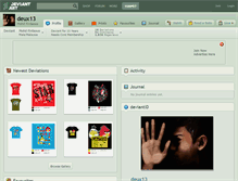 Tablet Screenshot of deux13.deviantart.com