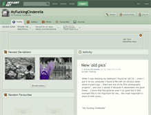 Tablet Screenshot of myfuckingcinderella.deviantart.com