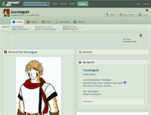 Tablet Screenshot of gunosaguki.deviantart.com