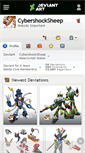 Mobile Screenshot of cybershocksheep.deviantart.com