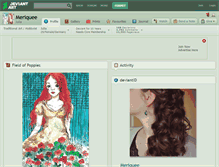Tablet Screenshot of meriquee.deviantart.com