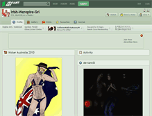 Tablet Screenshot of irish-werepire-grl.deviantart.com