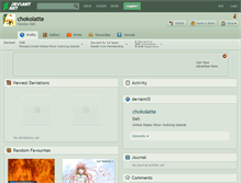 Tablet Screenshot of chokolatte.deviantart.com