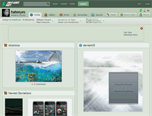Tablet Screenshot of hateeyes.deviantart.com