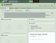 Tablet Screenshot of efcjolteonplz.deviantart.com
