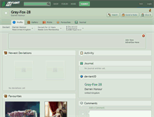 Tablet Screenshot of gray-fox-28.deviantart.com