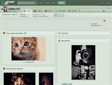 Tablet Screenshot of gabby-art.deviantart.com